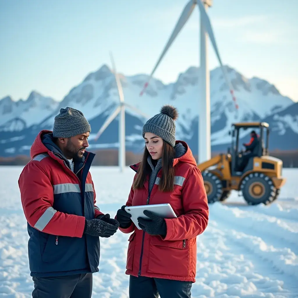 An illustration of artificial intelligence algorithms being applied to optimize energy resources.